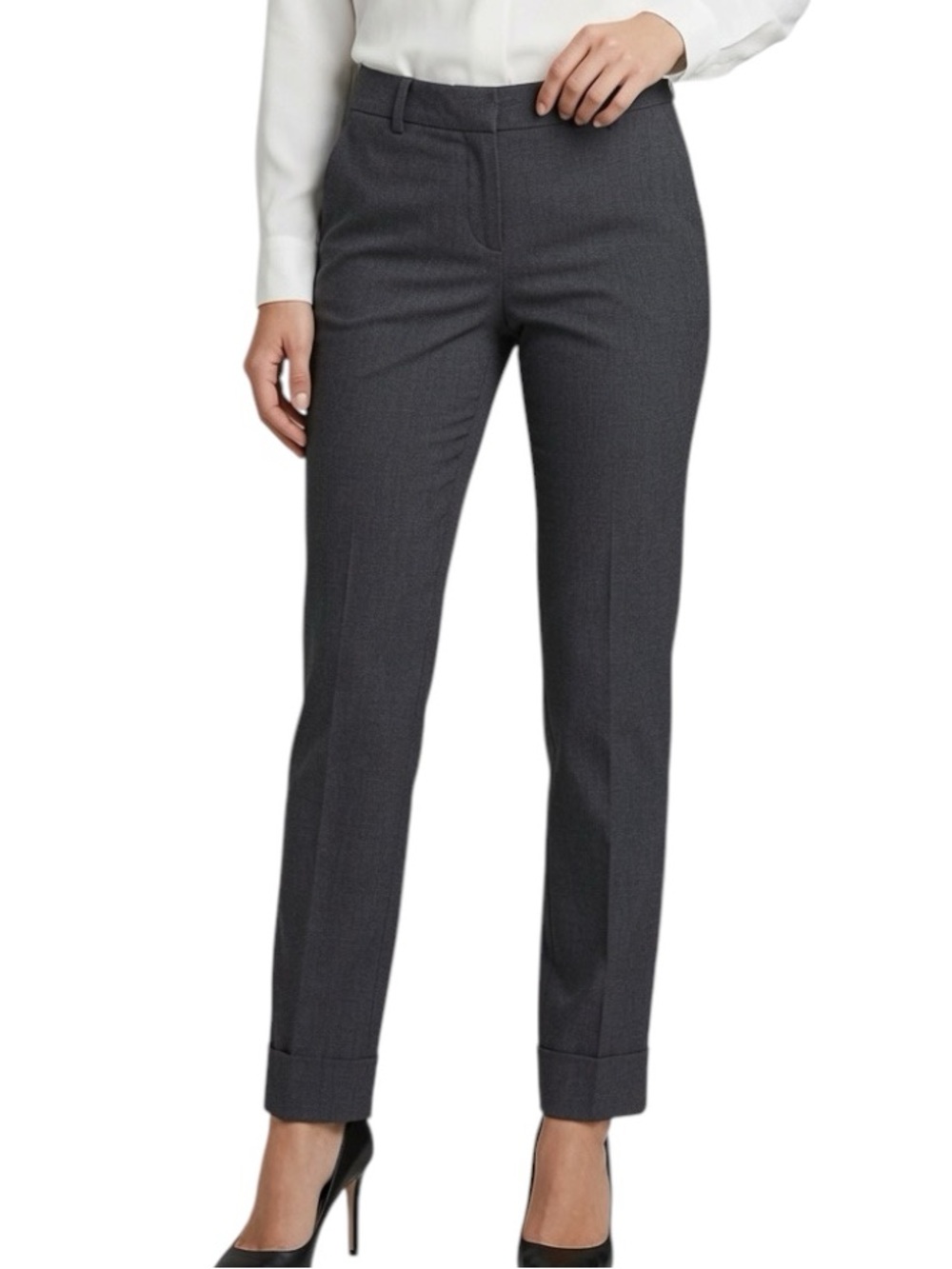 JESSICA SIMPSON: Dark Heather Gray Cecilia Dress Pants Slacks -Size 6